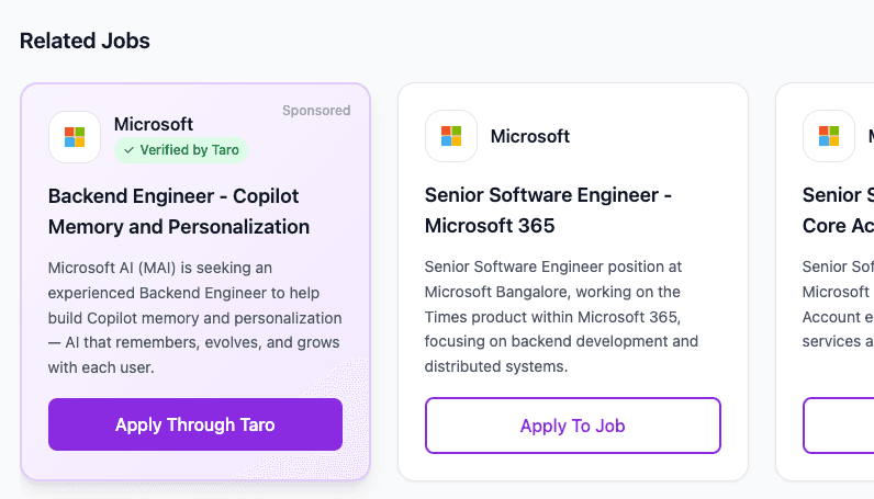 Sponsored Jobs Preview